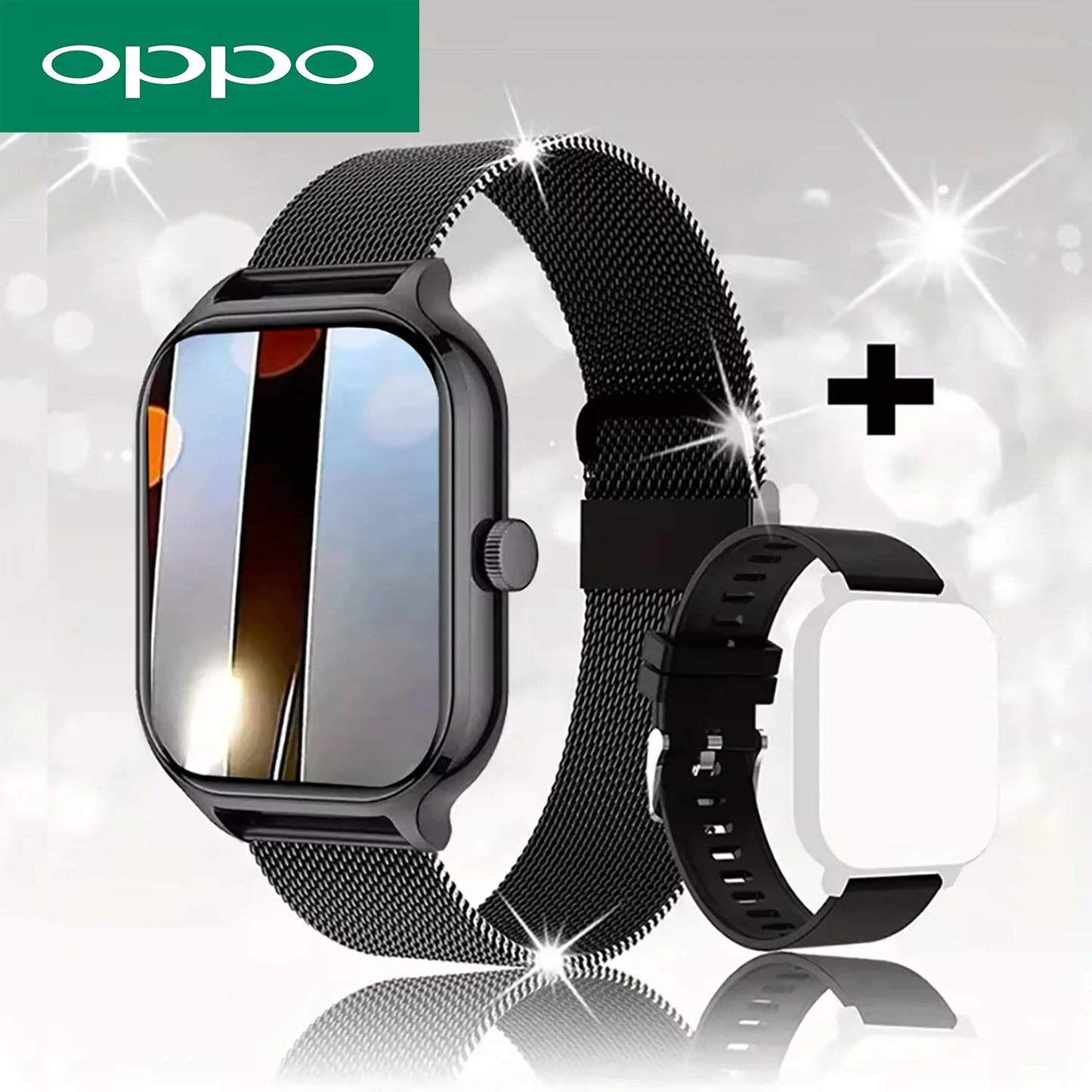 OPPO H9 Pro Sports Smart Watch Fitness Clock Health Monitor Waterproof Smartwatch Wireless Call Watches for Men Women IOS