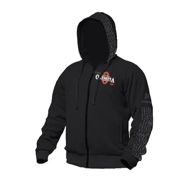 Men Gyms Hoodies Gyms Fitness Bodybuilding Sweatshirt Pullover Sportswear Male Workout Hooded Jacket Clothing