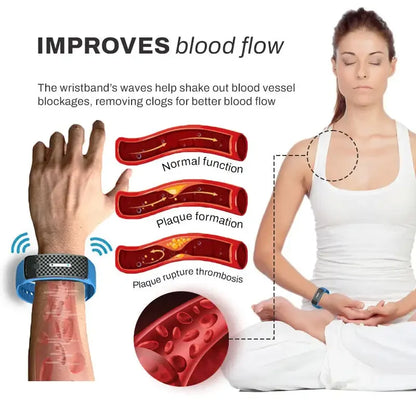 UltraSonic Lymph Drainage Slim Fit Wristband Weight Loss Bracelet Weight Loss Bracelet Magnetic Therapy Burning Fat Health Watch