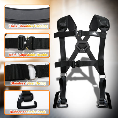 Heavy-Duty Squat Harness Vest for Resistance Bands Adjustable Weighted Training Strap for Full Body Workouts fitness equipment