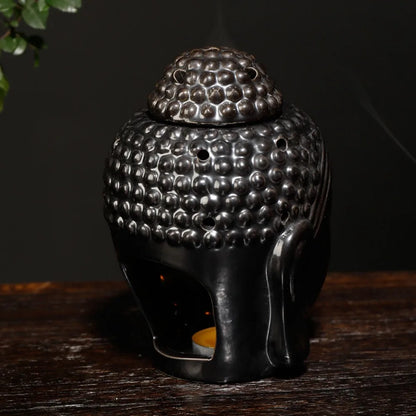 Ceramic Head Aromatherapy Burner Indoor Household Essential Oil Special Incense Burner Handicraft Home Ornament Decoration