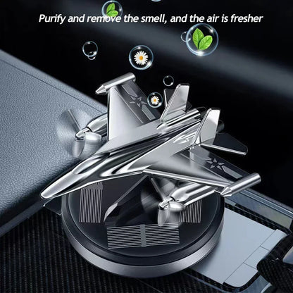 Solar car air freshener  aircraft rotating aromatherapy perfume car long lasting fragrance car interior decoration Accessories
