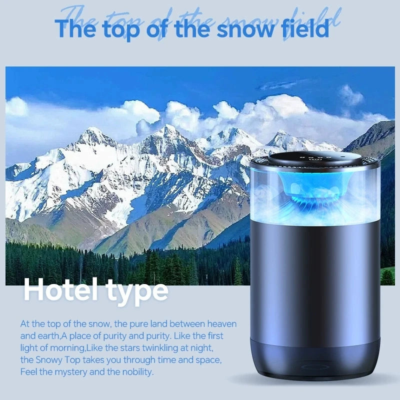 Smart Induction Car Aromatherapy Diffuser Auto On/Off Mist Maker Fogger Portable USB Rechargeable Fragrance Diffuser with Light