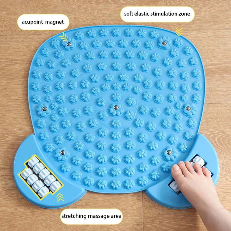 Oversized Shiatsu Foot Massager Board Third Generation with Massage Wheel Super Pain Relief Toe Pressure Cushion for Relaxation