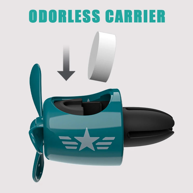 [DIY perfume] odorless ornament pilot airplane fan car air freshener decorations accessories aroma vent clip fragrance diffuser