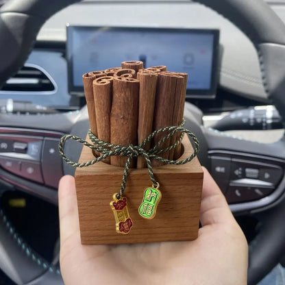 DIY Cinnamon Aromatherapy Diffuser Refillable Unique Wooden Essential Oil Diffusers Creative Volatile
