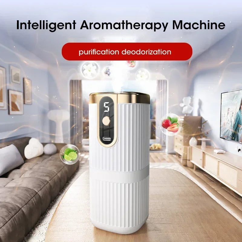 Rechargeable Mini Essential Oil Diffuser 5 Gear Aromatherapy Machine Large Mist Air Humidifier For Home Car Office Use