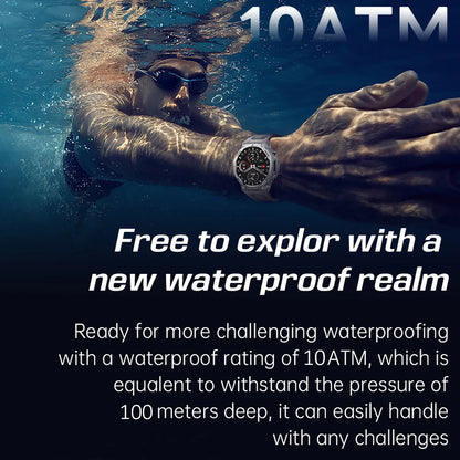 T-Rex 3 Ultra GPS Smart Watch 5ATM Waterproof Fitness Tracker 1.43-inch AMOLED Screen Military Sports Smartwatch Men