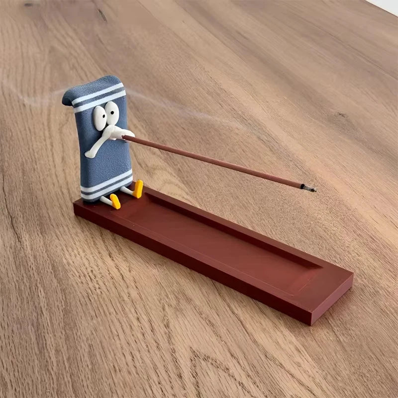 Funny Incense Stick Holder Handmade Burner for Home Office Decor Meditation Yoga Aromatherapy Gifts Craft Decorative Accessories
