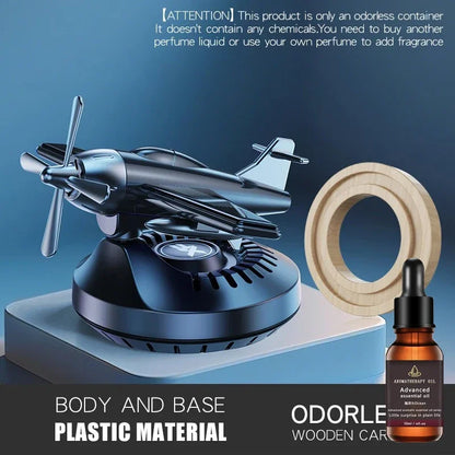 Solar Rotating Car Perfume Diffuser Car freshensers Helicopter Car Interior Decoration Accessories Aromatherapy With Perfume