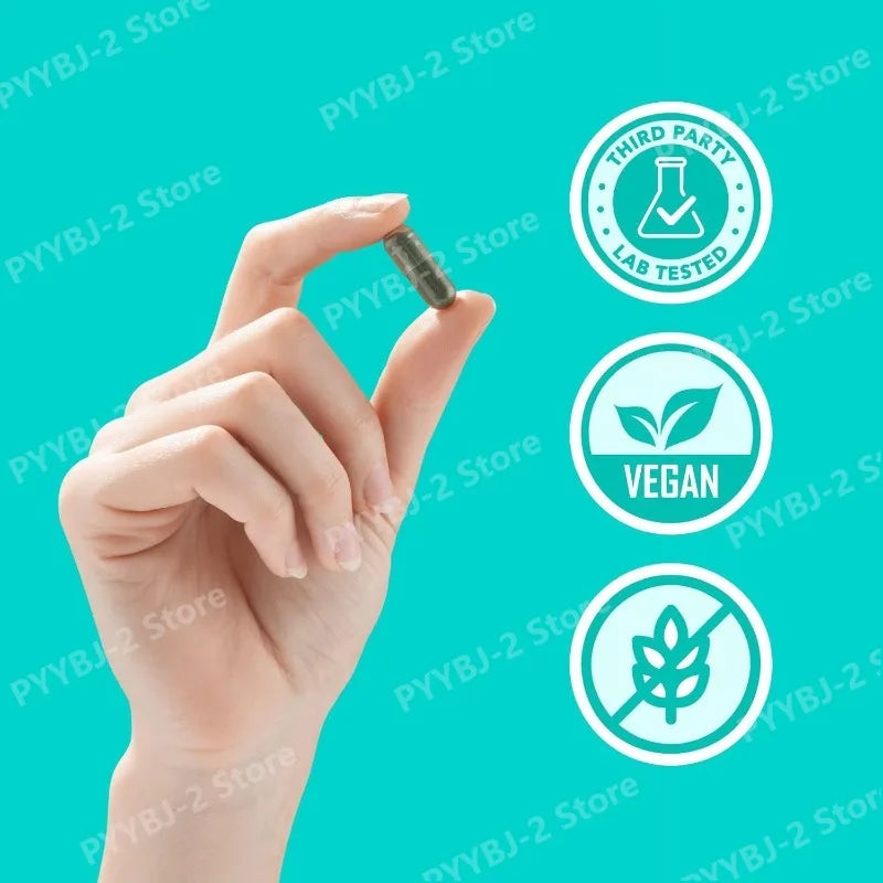 Chlorophyll Capsules - Natural Plant-based Daily Supplements Containing Herbal Ingredients - Plant-based Capsules