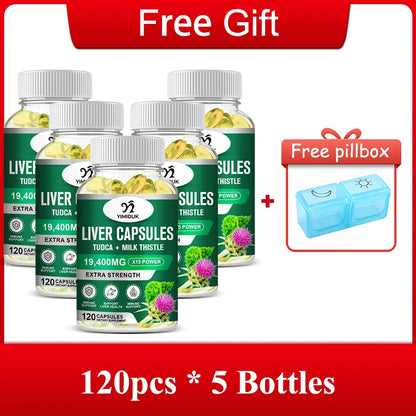 Liver Supplement, Support Liver Function Health, Powerful Antioxidant & Detoxifier, Heart Health & Healthy Cholesterol Levels