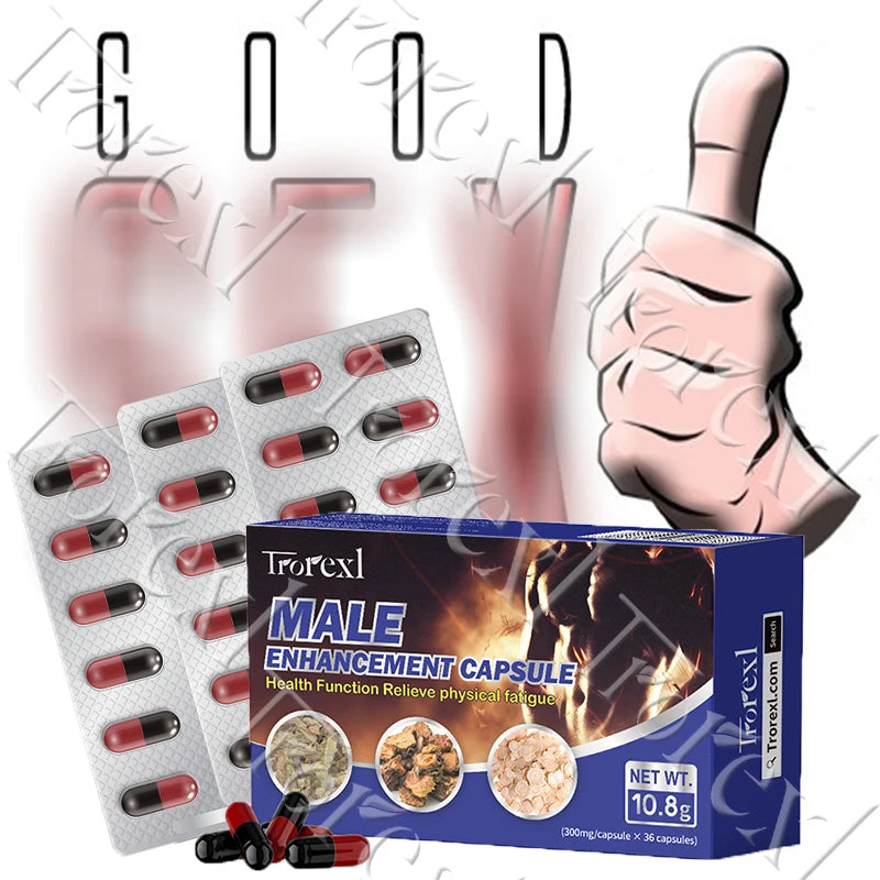 Epimedium Capsules for Men, Blood Flow Booster, Morning Power Pills, Male Enhancing Endurance Supplements