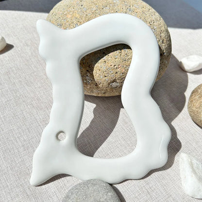 Ceramic Gua Sha Massager Body Skin Scraping Facial Guasha for Slim Face and Body Muscle Relaxation