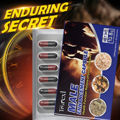Epimedium Capsules for Men, Blood Flow Booster, Morning Power Pills, Male Enhancing Endurance Supplements