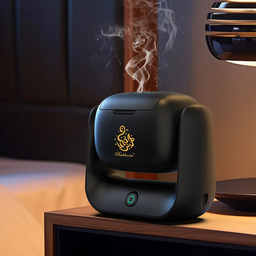 Electronic Incense Burner New Style Rotatable Aroma Machine High Quality Arabian Censer USB Rechargeable Gift Set