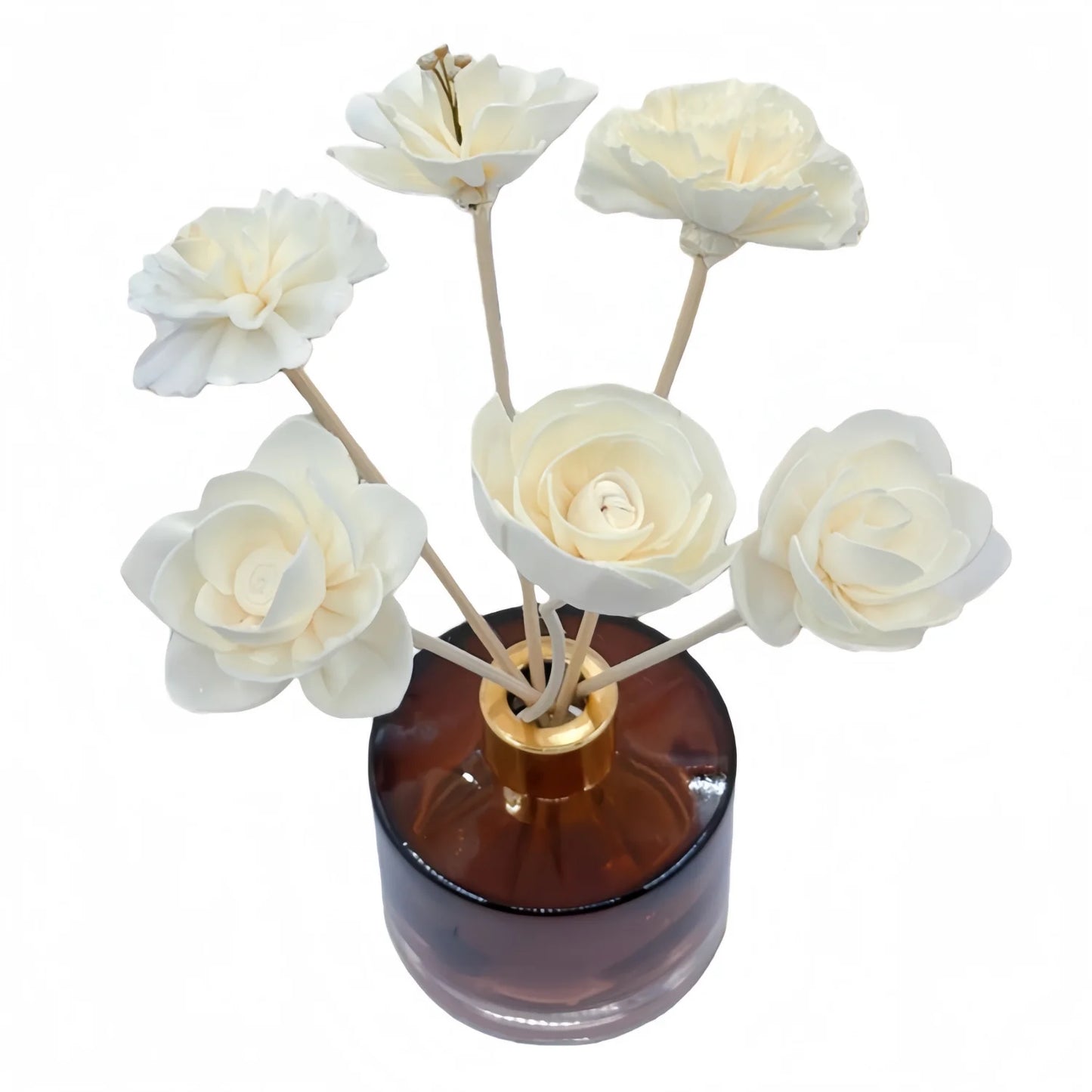 Natural Tongcao Diffuser Flowers 20cm 4 Pieces Rattan Diffuser Sticks for Aromatherapy Bottles Replacement Diffuser Sticks Aromatherapy Decorative Flowers for Essential Oil Bottles Home Decoration