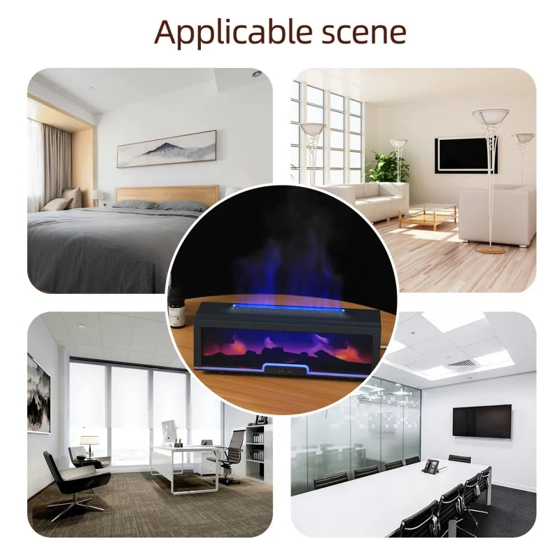 Air humidifier Aromatherapy diffuser for essential oils with remote control suitable for home bedroom office and yoga