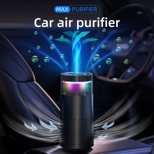 Mini Car Diffuser Purifier Essential Fragrance Aroma Air Aromatherapy Humidifier Freshener Perfume Oil Mounted Ionizer Generator