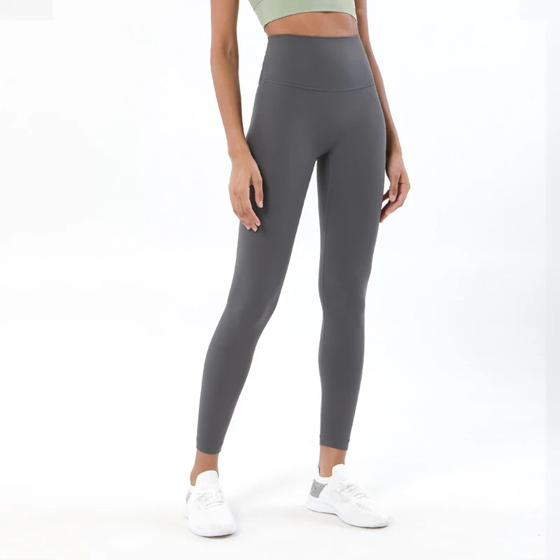 TRY TO BN Gym Leggings Yoga Pants Women Sports Fitness Naked Feeling High Waist Elastic Workout Push Up Leggings Tights Women
