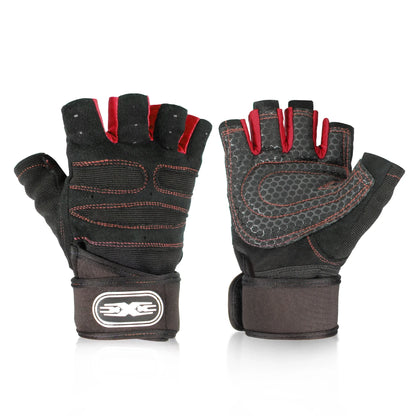 Men Women Gym Gloves Half Finger Cycling Gloves Fitness Weight Lifting Body Building Training Sports Exercise Workout Gloves