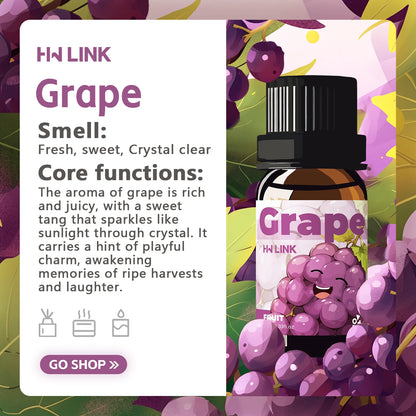 Grape Essential Oil 10ml Perfumes Women Grape Fragrance Oils For Aromatherapy Diffusers Home Yoga Skin Care Diy Candle And Soap
