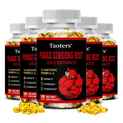 Panax Ginseng Root Capsules - Ashwagandha Extract Supplement,Provides Energy, Muscle Strength for Adults