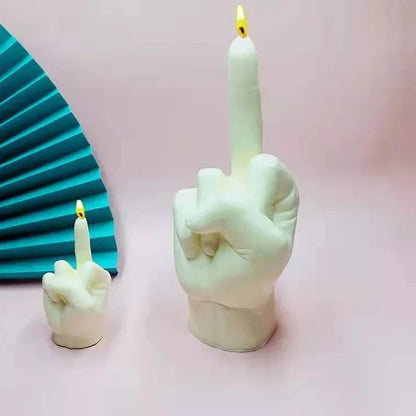 Gesture Candle Mold Diy Aromatherapy Plaster Thumbs Up Victory Bier Middle Finger Cake Silicone Mould Epoxy Candle Making Molds