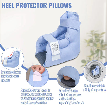 Ehucon Pressure Relief Heel Protector Pillow Prevent Bedsore Cushion Foot Care Pain Healing for Ankle Injuried People