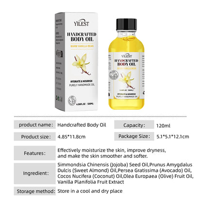 Professional Body Massage Oil 120ml - Relieves Muscle Stress, Deeply Relaxes & Moisturizes with Natural Plant Essential Oils