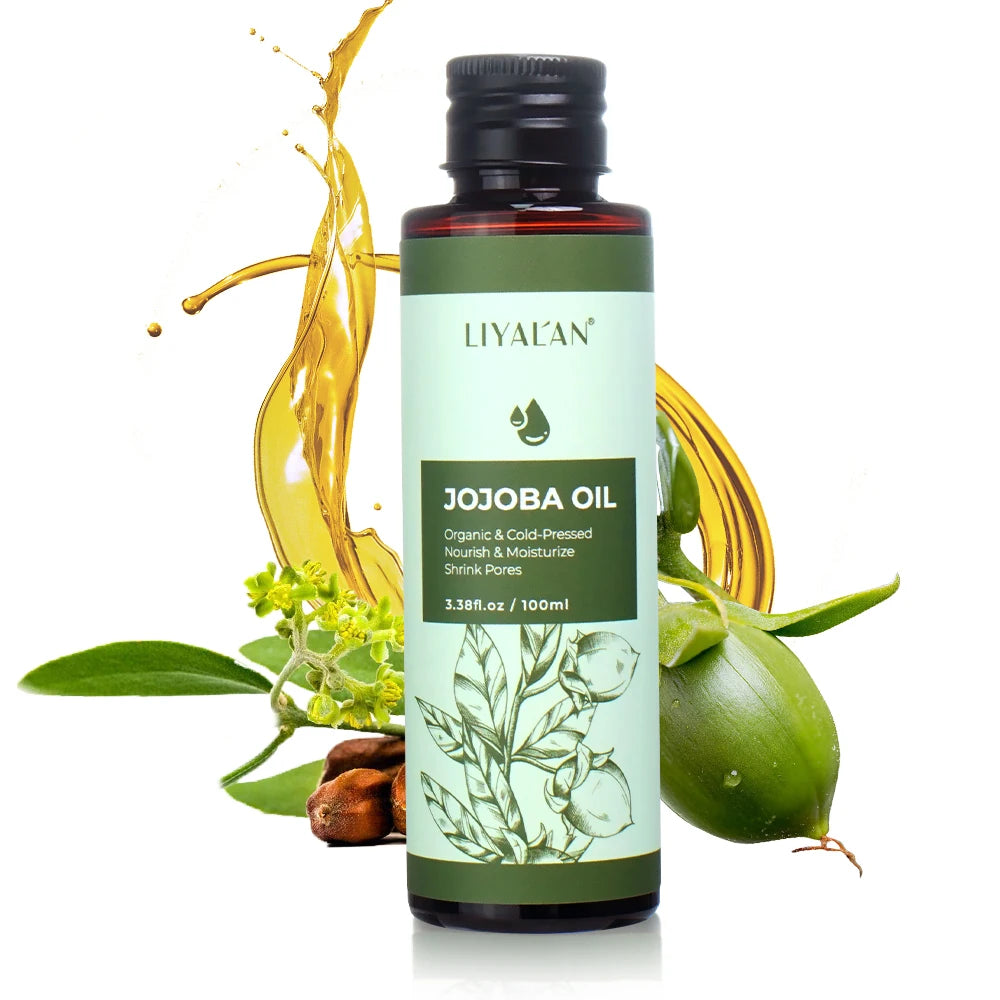Pure Jojoba Oil Coconut Castor Hair Care Argan Sweet Almond Grape Rosehip Avocado Carrier Black Seed Wheat Germ Body Skin Care