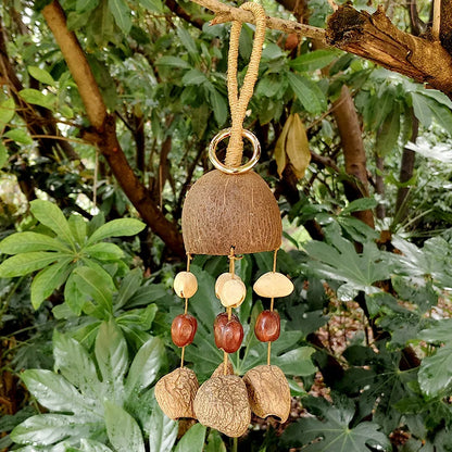 Natural Nut Shell Hand Bell Meditation Mindfulness Hand Bells Spiritual Relaxation Yoga Bells Sound Healing Musical Instruments