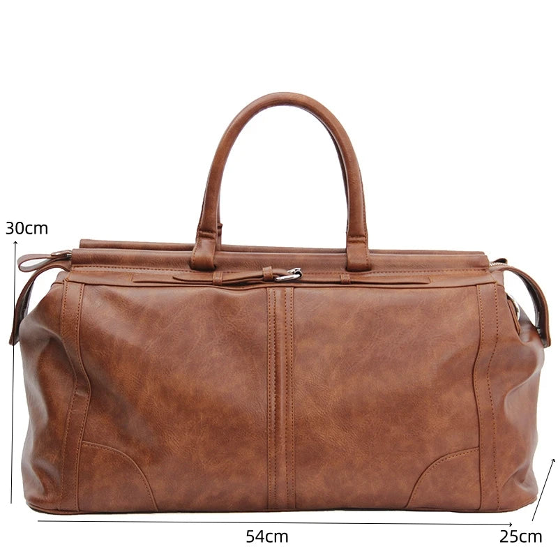 Retro Fashion Men's Handbags Travel Totes Crossbody Bag Large Capacity Luggage Bags Men Luxury Design Handbags Fitness Bag Male