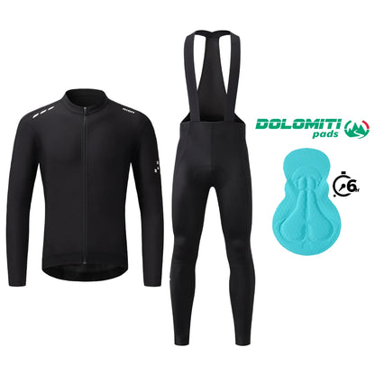 RION Cycling Sets Pro Bicycle Clothing Men Bike Pants Long Sleeves MTB Jerseys Men's Outfit Two Pieces Set Autumn Spring 15-25℃