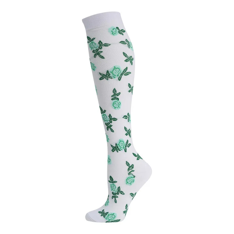 Compression Socks Sports Outdoor Running Jump Rope Yoga UNISEX Calf Pressure Socks Stockings Compress Nylon