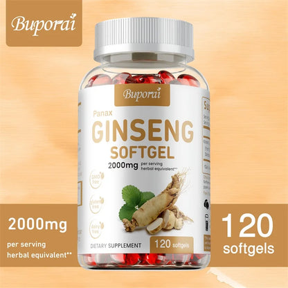Red Korean Ginseng Supplement for Men - Extra Strength - Energy, Focus, Productivity & Performance
