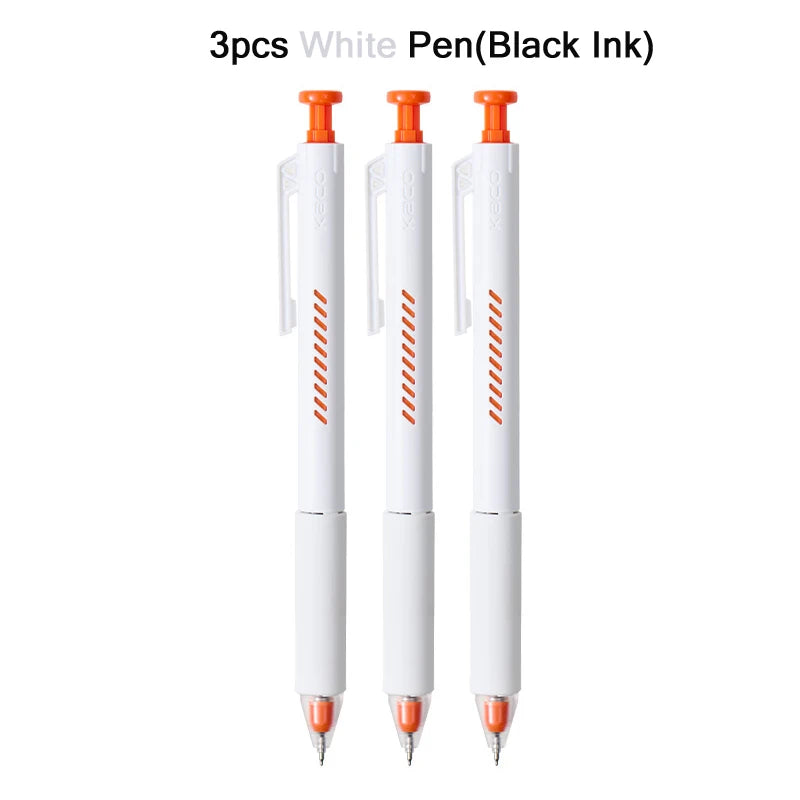 KACO ON ZERO Shake Gel Pen,0.5mm Black Retractable Refillable Ink Pen Smooth Writing ST Nib For Homework,Exam,Signing,Journaling