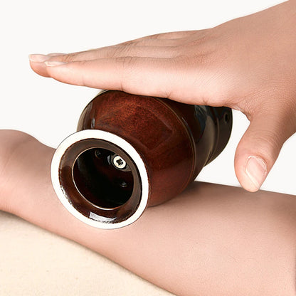 Moxa Therapy Warm Massager Clay Gua Sha Scraper Cup Ceramic Moxibustion Jar Muscle Relax Body Relaxation Natural Wild Wormwood