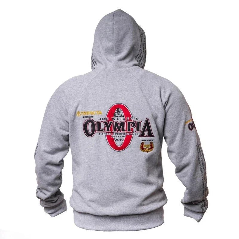 Men Gyms Hoodies Gyms Fitness Bodybuilding Sweatshirt Pullover Sportswear Male Workout Hooded Jacket Clothing