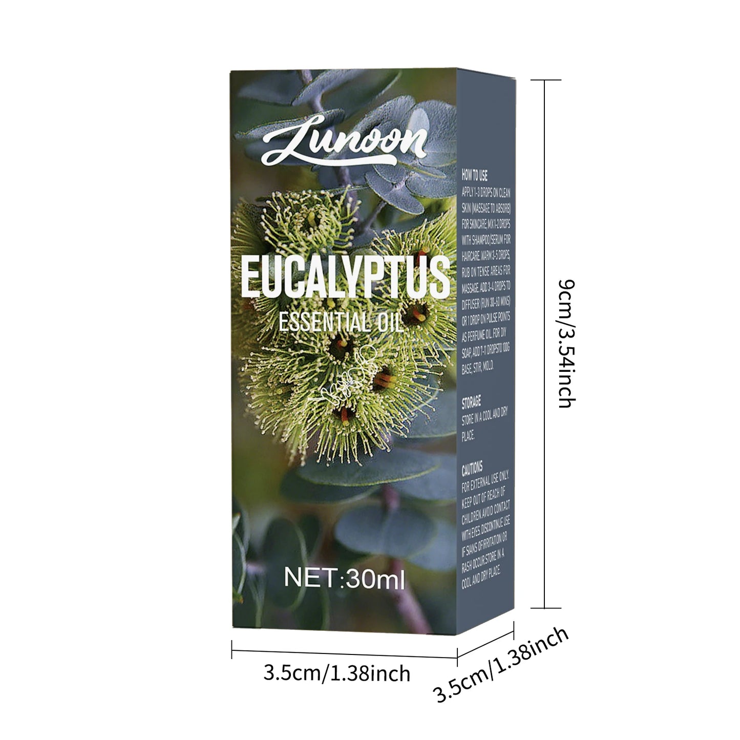 30ml Natural Eucalyptus Essential Oil for Aromatherapy Diffuser, Relieves Stress & Improves Sleep, for Home, Office, Yoga Room