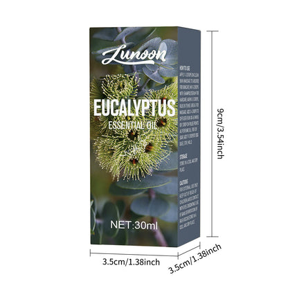 30ml Natural Eucalyptus Essential Oil for Aromatherapy Diffuser, Relieves Stress & Improves Sleep, for Home, Office, Yoga Room