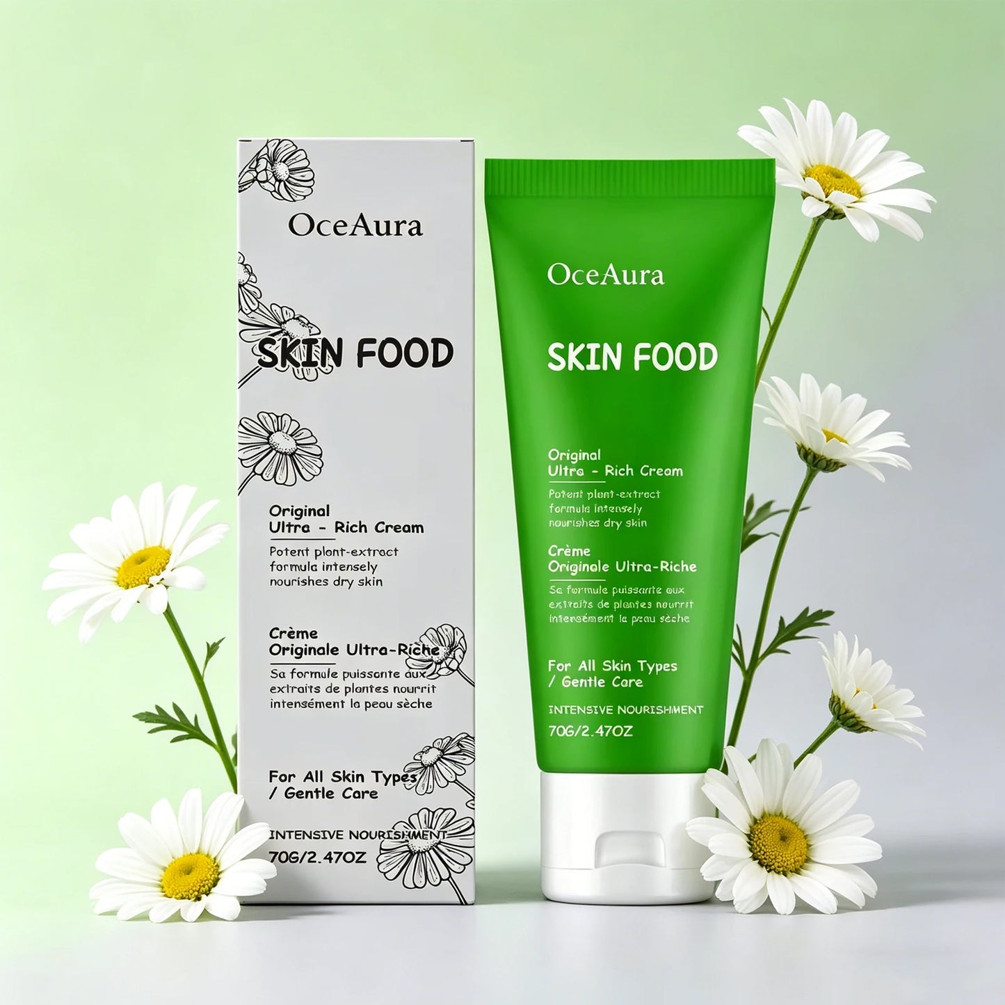 OceAura 70g Nourishing Skin Cream Pamper and Moisturize the Face Daily Shine Delicate Skin Nourishing Skin Cream