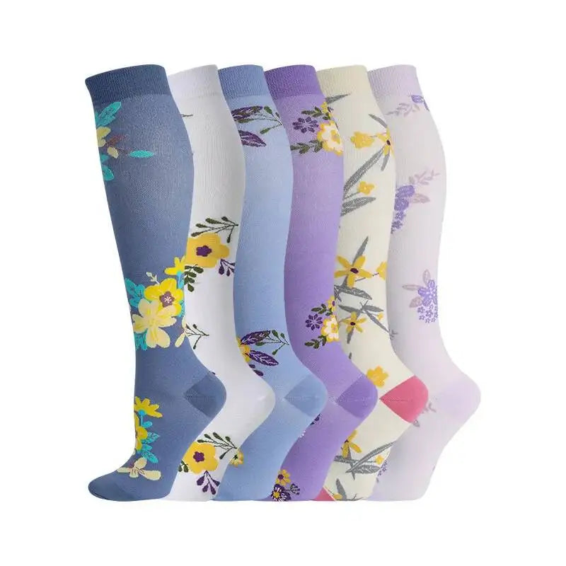 Compression Socks Sports Outdoor Running Jump Rope Yoga UNISEX Calf Pressure Socks Stockings Compress Nylon