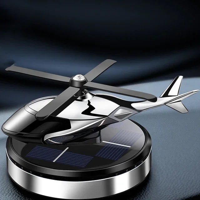 Solar Car Air Freshener Perfume Helicopter Decor Interior Decor Solar Car Rotating Aromatherapy Perfume Accessories