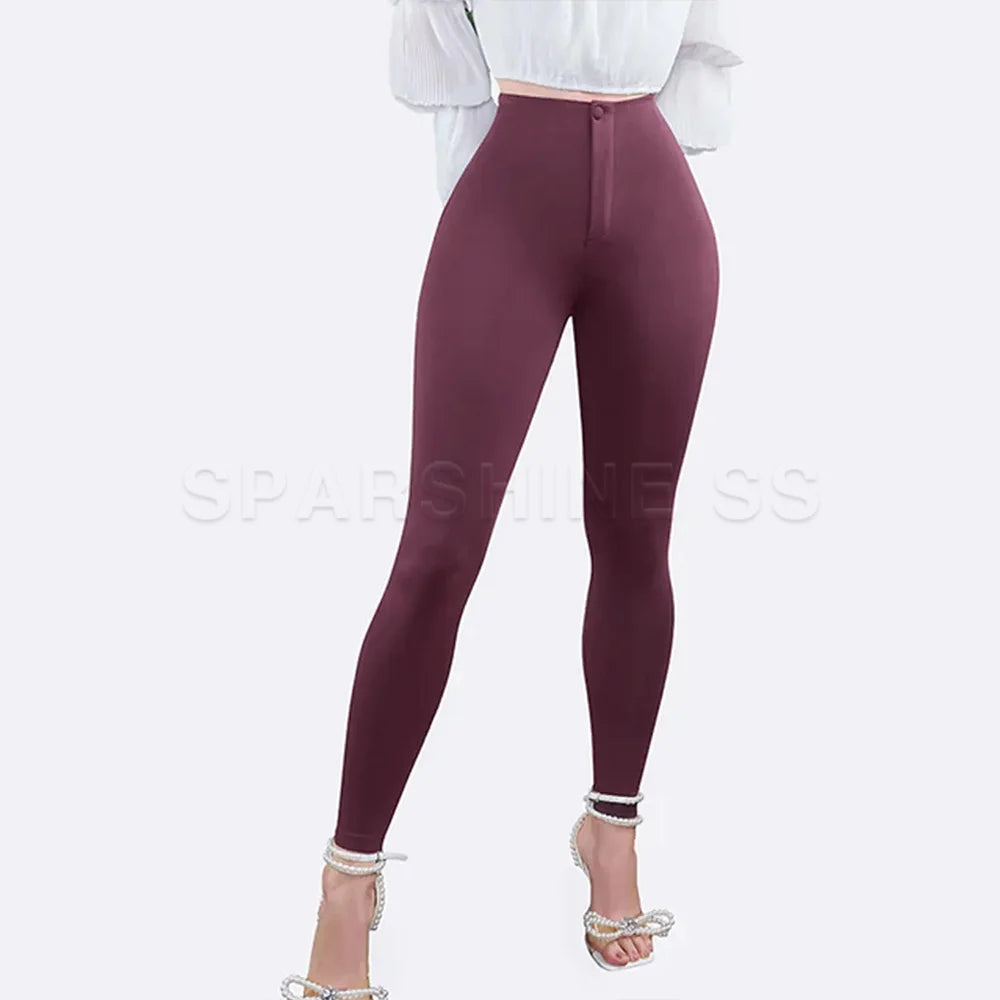 2026 Women Seamless Hip Lifting Leggings High Waist Fitness Pants Push Up Yoga Gym Trainer Trousers Solid Color Fashion Pant