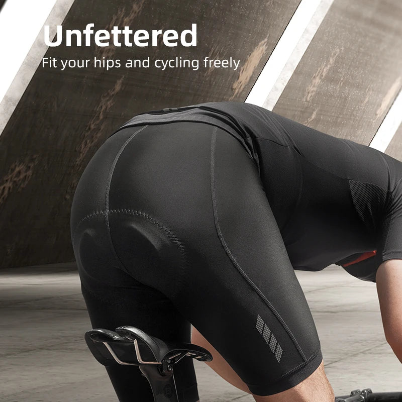 ROCKBROS Summer Cycling Shorts Shockproof Sponge Pad Bike Shorts Breathable Bicycle Shorts Tights MTB Road Sport Bike Trousers