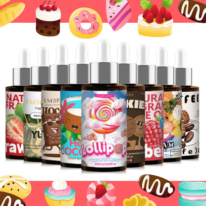 11Style 60ml Essential Oils Send A Dropper Parfum Home Perfume Gingerbread Man For Diffusers、Candles Making、Car Aromatherapy