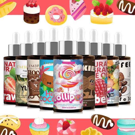 11Style 60ml Essential Oils Send A Dropper Parfum Home Perfume Gingerbread Man For Diffusers、Candles Making、Car Aromatherapy