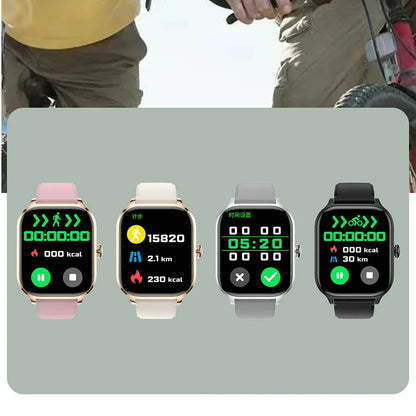 2.01'' Smartwatches Fitness Tracker Blood Pressure Monitor BT Call Sports Wrist Smart Watches for Men Women 2026 Android Phones