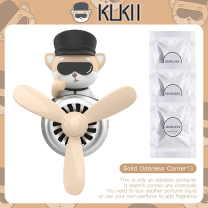 [DIY perfume] odorless ornament pilot airplane fan car air freshener decorations accessories aroma vent clip fragrance diffuser